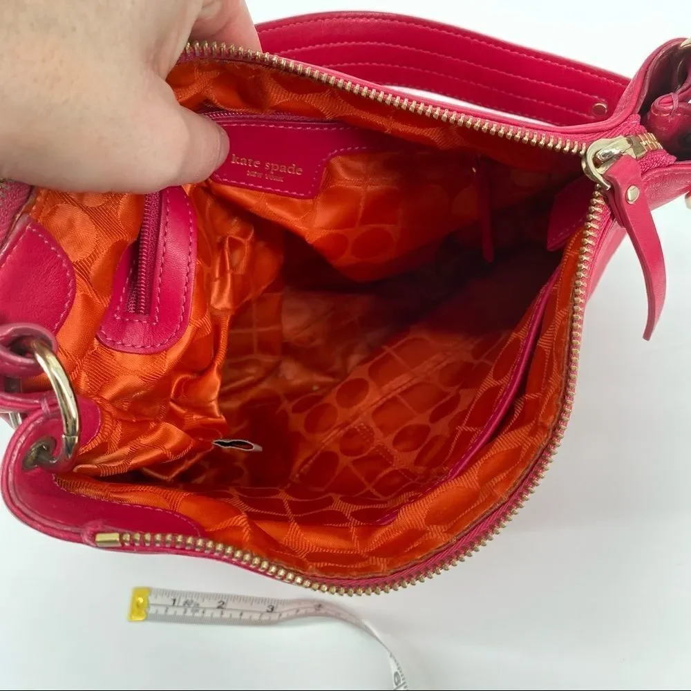 ‎Kate spade raspberry leather tote shoulder bag